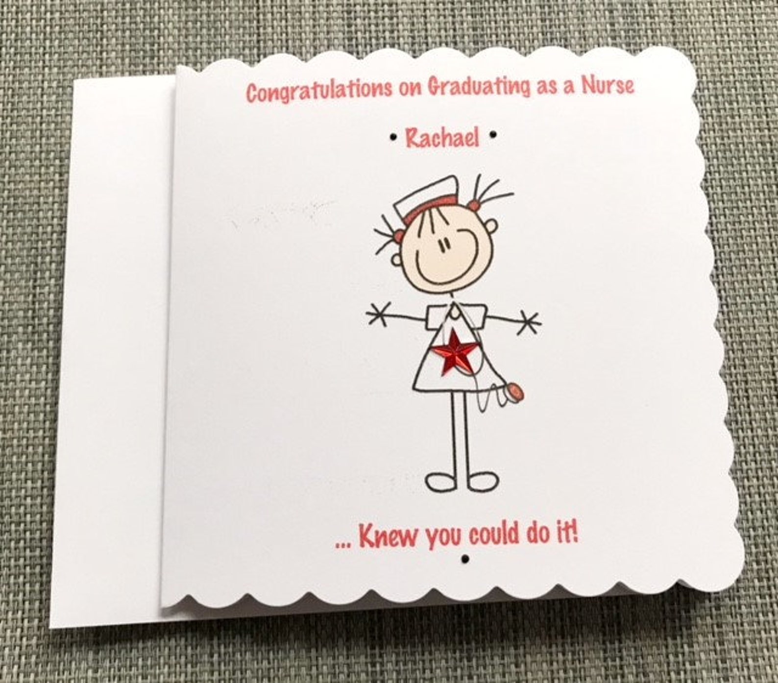Congratulations Nurse Graduation Card Handmade and | Etsy
