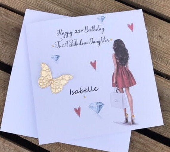 Carte Girly Joyeux Anniversaire Avec Papillon 3d Diamantes Etsy Carte Girly Joyeux Anniversaire Avec Papillon 3d Diamantes Etsy