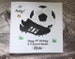 Football Happy Birthday card, Handmade and personalised with name, age, Relation, Daughter/son/ Sister/brother/Niece/nephew/ cousin/ friend/ 