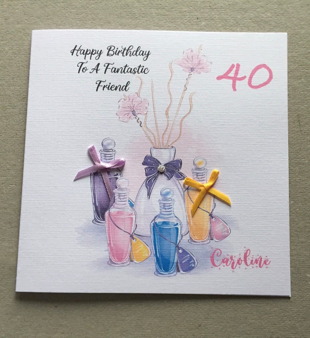Carte joyeux anniversaire/femme//cadeau d'anniversaire  /amie/maman/fille/soeur/nièce/cousin/ 18e/ 21e/ 30e/ 40e/ 50e/ carte faite  à la main -  Canada
