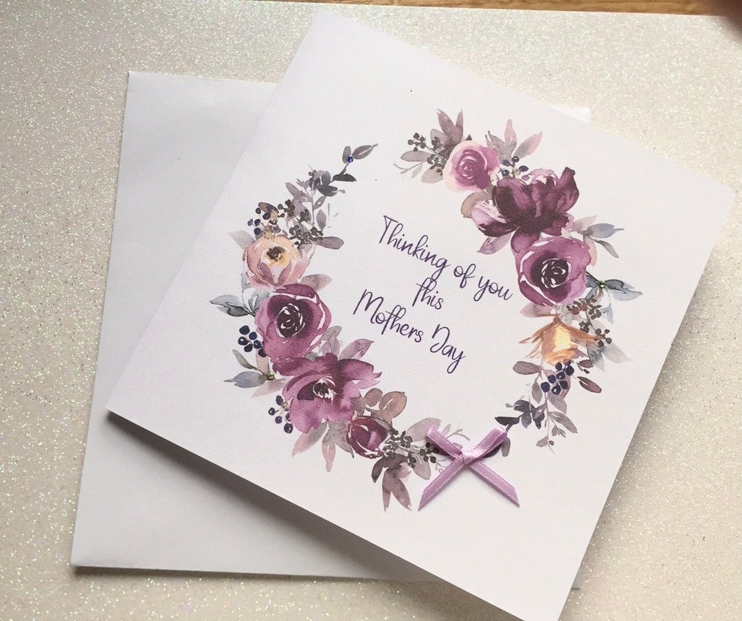 Thinking of You This Mothers Day Card, Handmade and Personalised ...