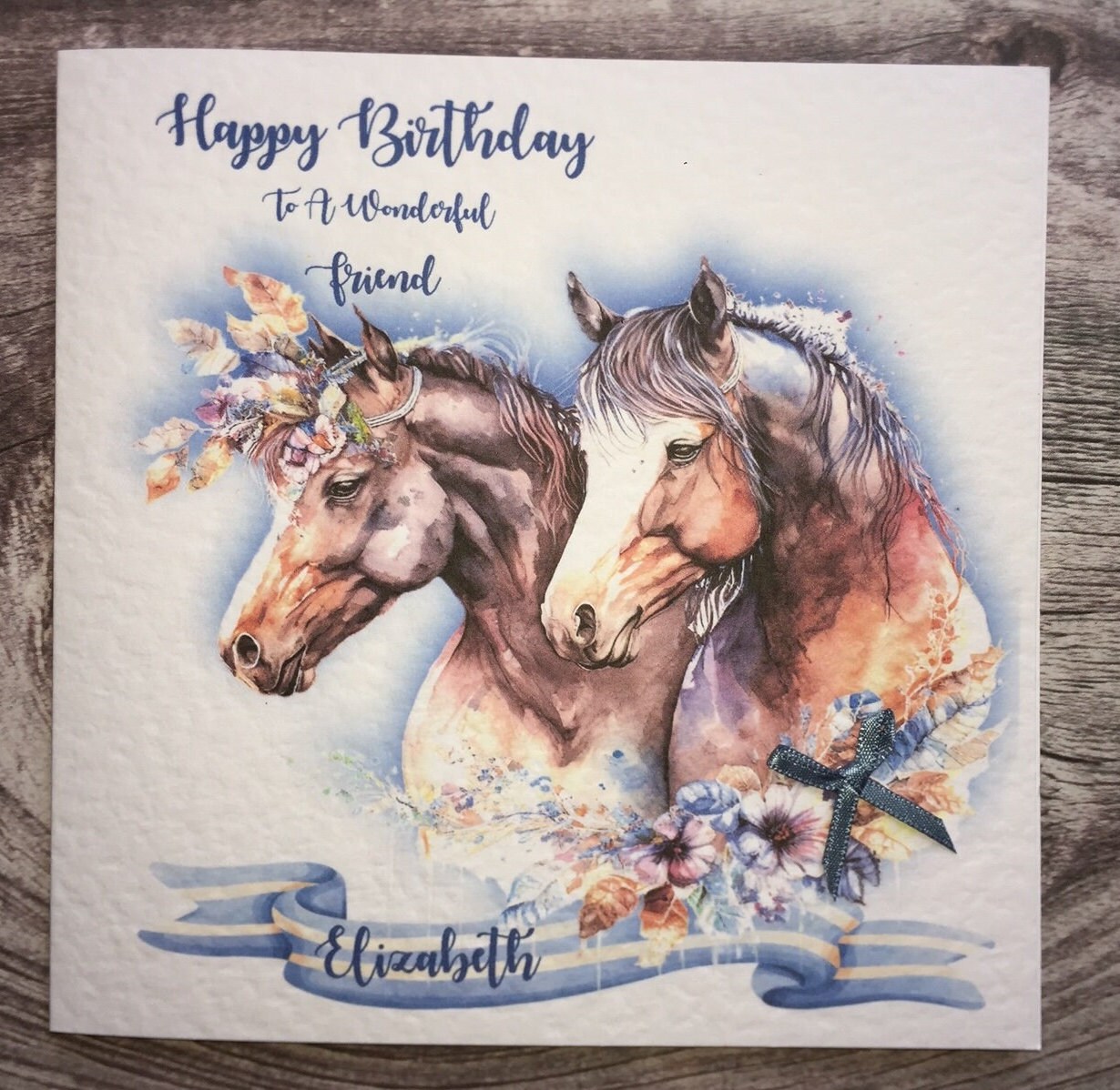 Birthday Horse Card / Daughter/ Goddaughter/ Granddaughter/ Niece/ Sister// Cousin/ Friend/ Any Age, Unique Birthday Gift