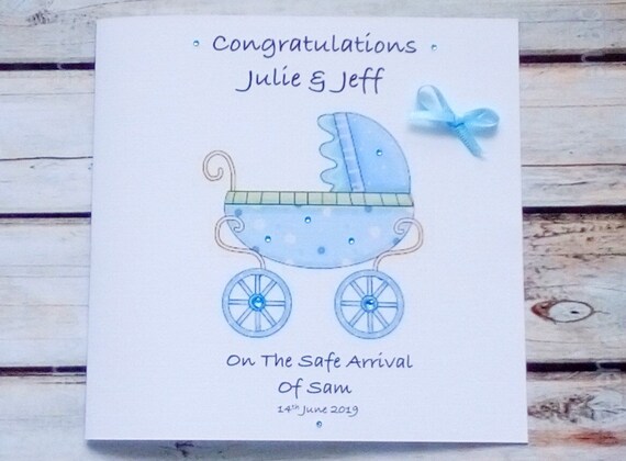 It's A Boy Baby Shower Congratulations Card For Him