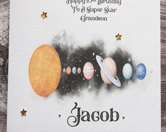 Carte Anniversaire Pop Up Pour Garçon Ou Fille - Astronaute Spatial - Carte Anniversaire 3D
