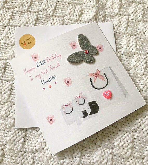 etc PERSONALISED Fairy/ Butterfly FEMALE BIRTHDAY CARD 18th 21st HANDMADE etc PERSONALISED Fairy/ Butterfly FEMALE BIRTHDAY CARD 18th 21st HANDMADE