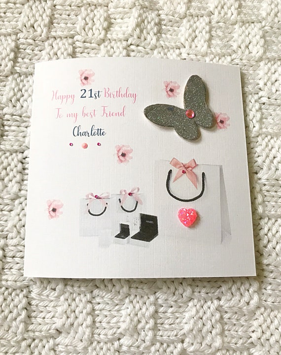 etc PERSONALISED Fairy/ Butterfly FEMALE BIRTHDAY CARD 18th 21st HANDMADE etc PERSONALISED Fairy/ Butterfly FEMALE BIRTHDAY CARD 18th 21st HANDMADE