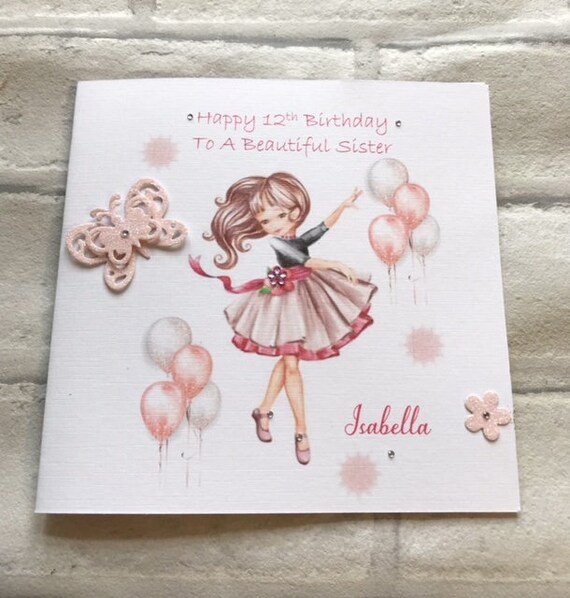 Daughter 9 9th Flowers Butterfly Design Happy Birthday Card With A Lovely Verse 