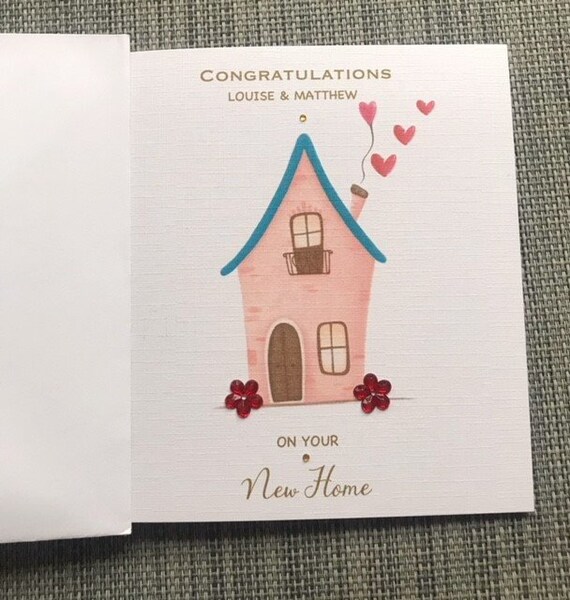 New Home Card, Congratulations On Your New Home, Handmade New House