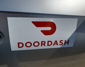 Doordash Delivery Acrylic Logo Car Acrylic Engraving With Aa
