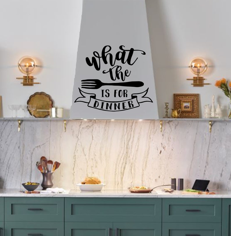 What the Fork is for Dinner Kitchen Quote Wall Decal Kitchen - Etsy