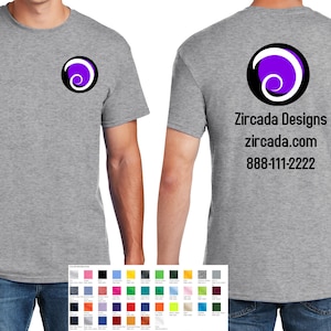 Custom Work Shirt Logo Personalized Small Business Owner Uniform Tee