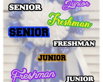 Personalized Homecoming Class Senior Junior High School Cut Out Name 3D Printed Mum Custom Colors HOCO Trinket Accessories