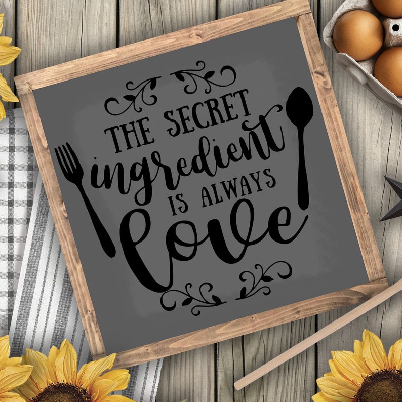 Kitchen Wall Decal Gift for Her Secret ingredient is always Etsy