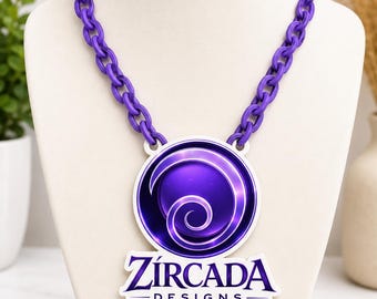 Custom Business Logo Necklace with Oversized Full Color Emblem