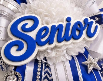 Homecoming Mum Class Word 3D Printed Cut Out | Senior Junior Sophomore Freshman | Custom School Colors HOCO Mum Add On