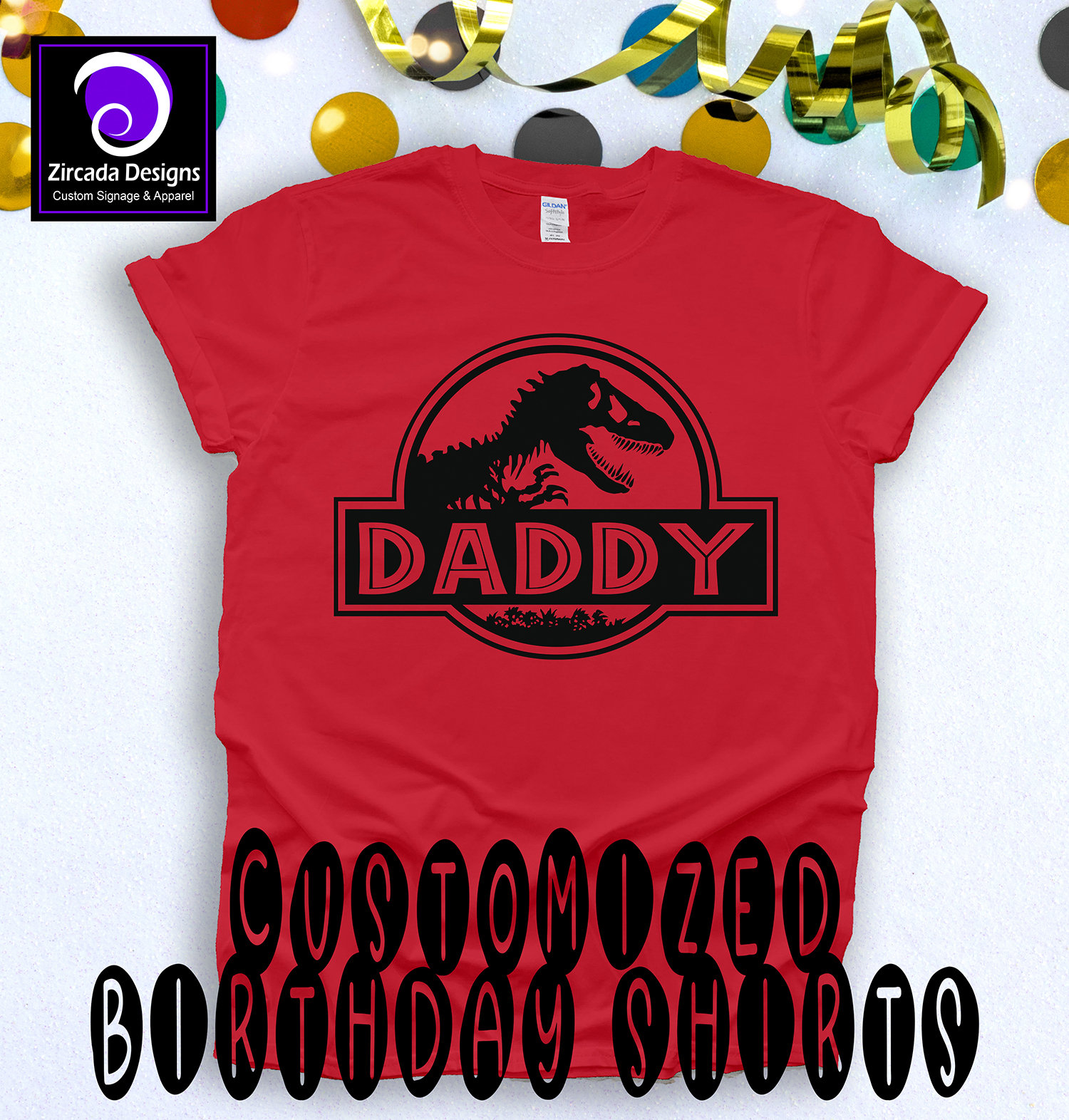Jurassic Park Birthday Shirts/ Birthday 