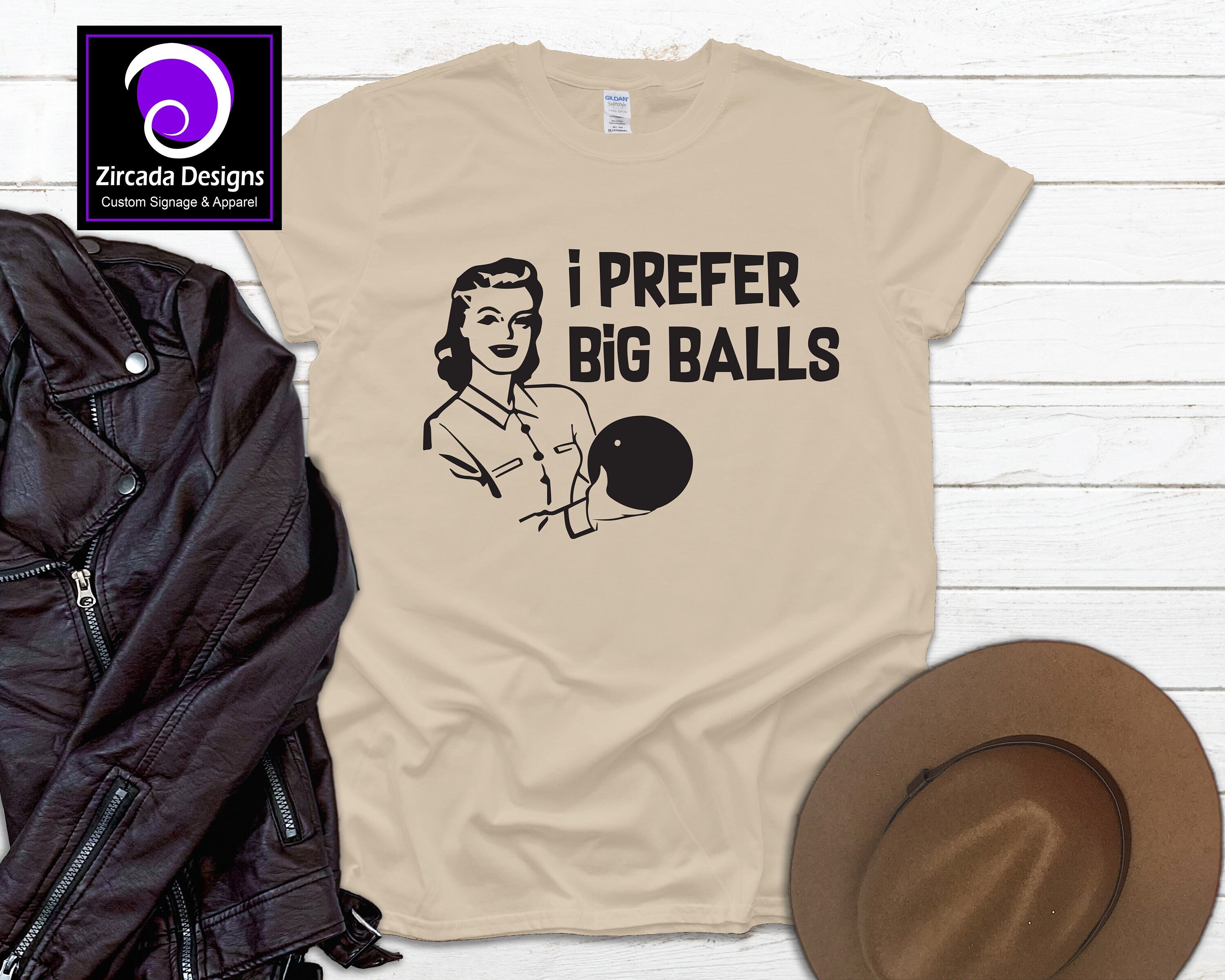 Discover Funny Bowling Shirt | I Prefer Big Balls Shirt
