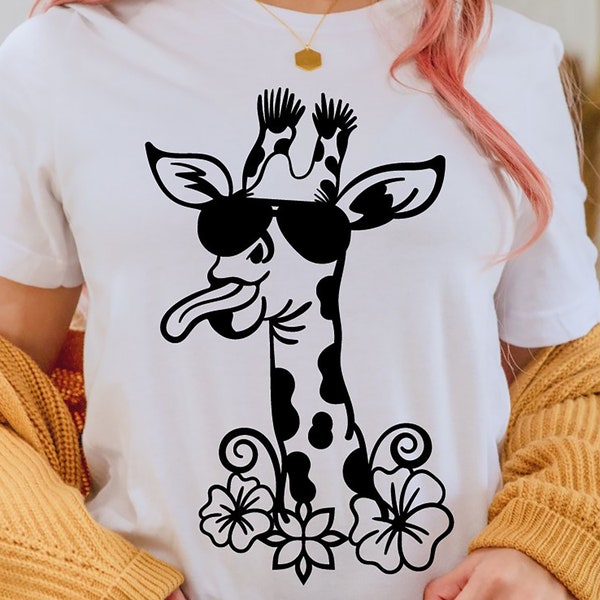 Giraffe Shirt, Giraffe Shirt for Women, Laughing Giraffe, Cute Giraffe Shirt, Life Is Better With Giraffe Shirt, Funny Shirt, Cool Giraffe