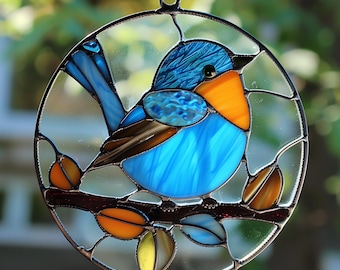 STAINED GLASS PATTERNS - Sherry Fain - Pretty Little Blue Bird