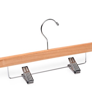 Child & Baby Natural Wooden Bottom Hangers - Box of 25, 50, or 100