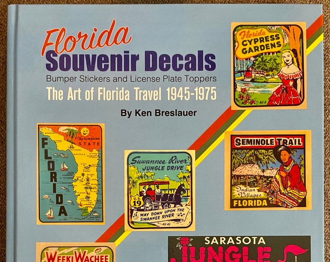 Vintage FLORIDA Decals, License Plate Toppers and Bumper Stickers the