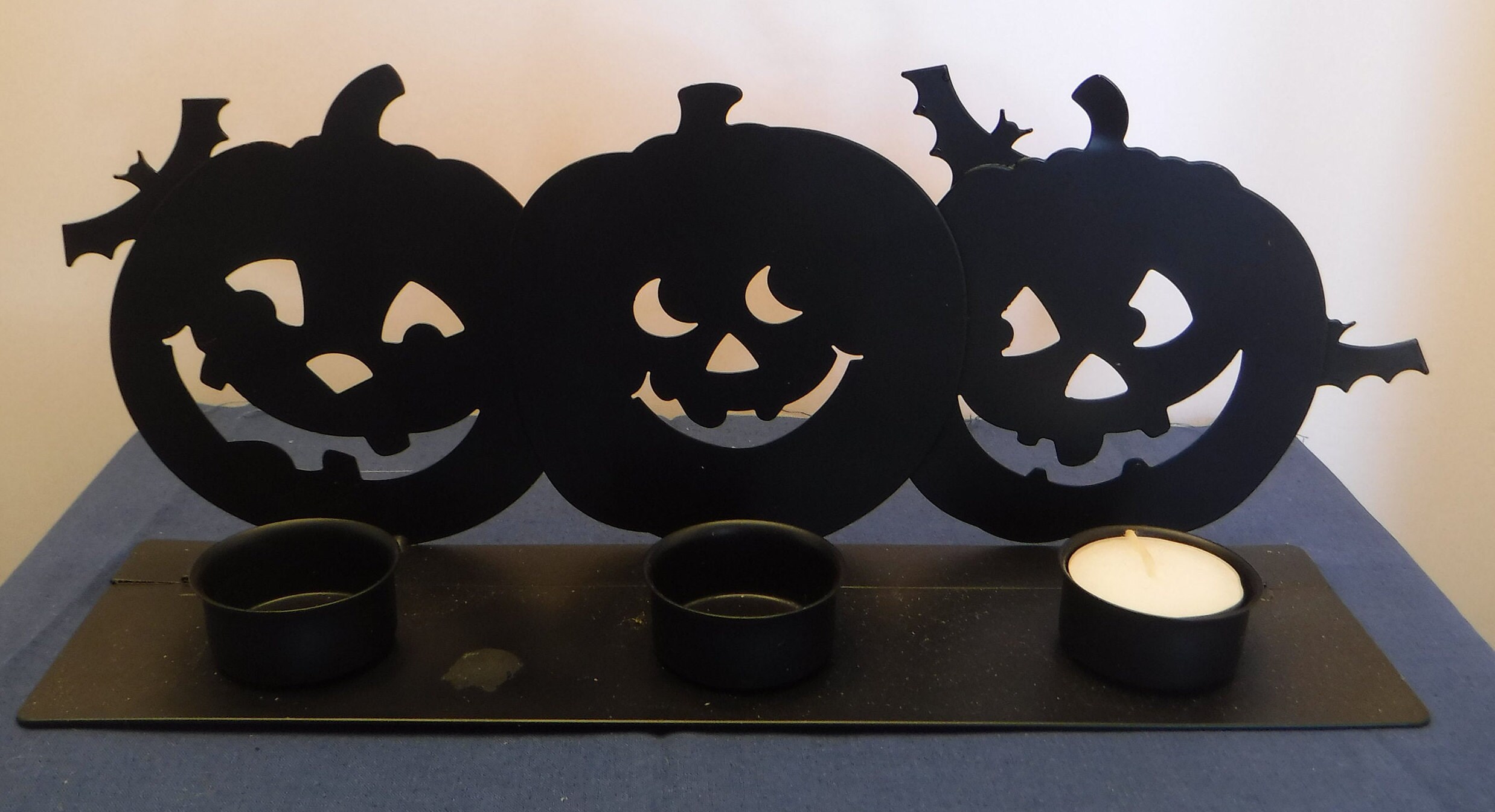 Vintage Hallmark Halloween Votive Candle Jack O'Lantern/ Etsy