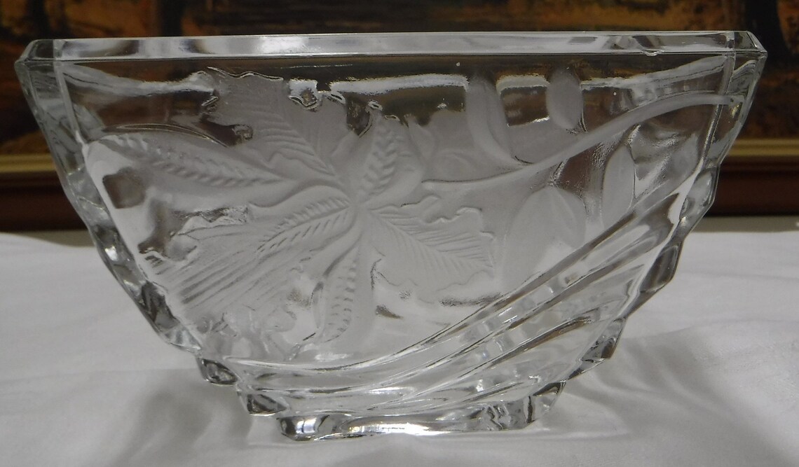 Vintage 1989 FTD 24 Pbo Lead Crystal Vase/planter/bowl With Etsy