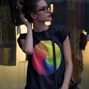 Color Spectrum | Geometric T-Shirt | Tank Top | 3/4 Raglan Shirt | Colorful Drawing | Rainbow Colors | IllustreatArt