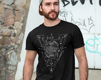 Fenrir | Norse Pagan Symbol | Viking Sign T-Shirt | 3/4 Raglan Shirt | Tank Top | Pagan Gift | Viking Runes | Mythology | Scandinavian