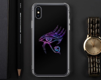 Eye of Horus | Pagan Phone Case | iPhone 7|8|X|XS|XR|SE|11|12 Pro Max | Samsung Galaxy S10|S20 | Wiccan | Custom Clear Case | Egyptian