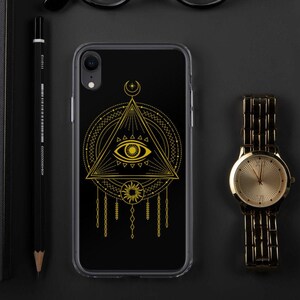 All Seeing Eye | Eye of Providence | Pagan Phone Case | iPhone 7|8|X|XS|XR|SE|11|12 Pro Max | Samsung Galaxy S10|S20 | Occult | Sun & Moon
