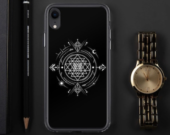 Sri Yantra | Sacred Geometry Phone Case | iPhone 7|8|X|XS|XR|SE|11|12 Pro Max | Samsung Galaxy S10|S20 | Sun & Moon | Spirituality | Mandala