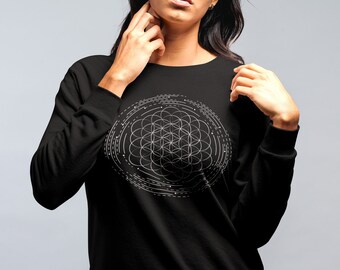 Flower of Life | Unisex Heavy Blend Crewneck Sweatshirt | Hoodie | Sacred Geometry Apparel | Birthday Gift