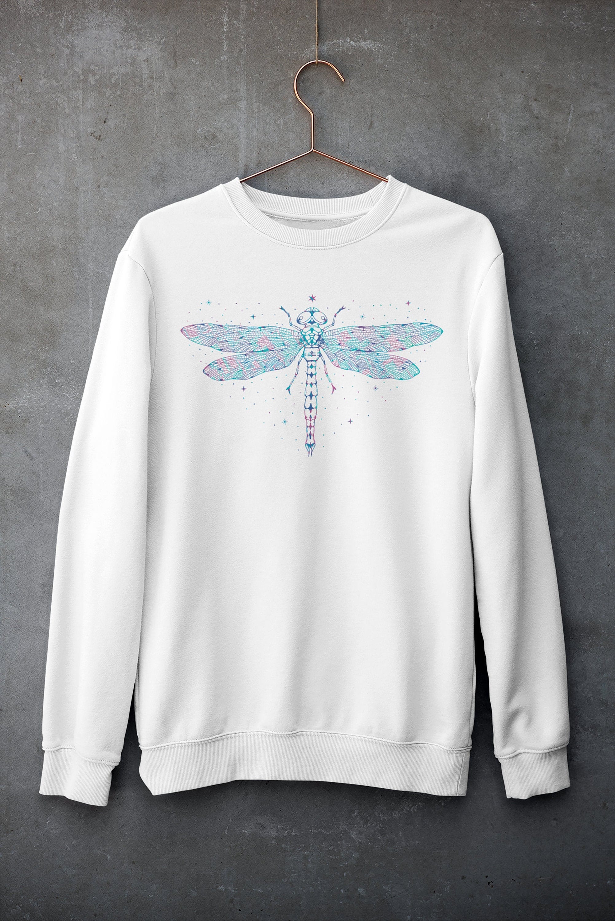 Celestial Dragonfly Crewneck Sweater 