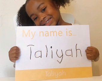 Personalized Wipe Clean Learning Mat: Name Spelling Practice