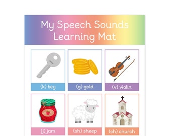 PERSONALISED Speech Sound Learning Mat - Stage 2 | SALT Speech and Language Therapy Resources for Toddler & Pre-School Speech Delay