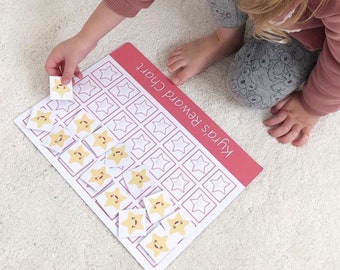 Personalized Stars Reward Chart: Kids Behavior Management