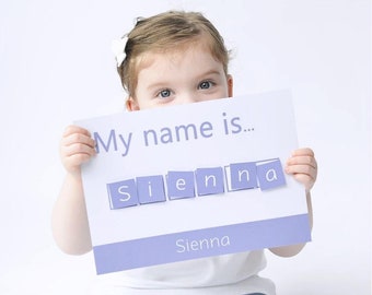 Personalized Name Spelling Mat: Homeschool Learning Toy