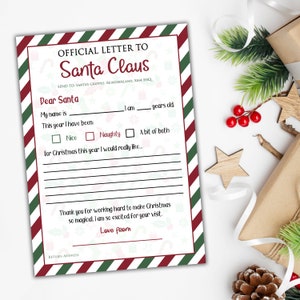 Afdrukbare brief aan de kerstman, kerstverlanglijst, lieve kerstman, kerstactiviteiten voor kinderen, Royal Mail Letter to Santa, Santa Letter