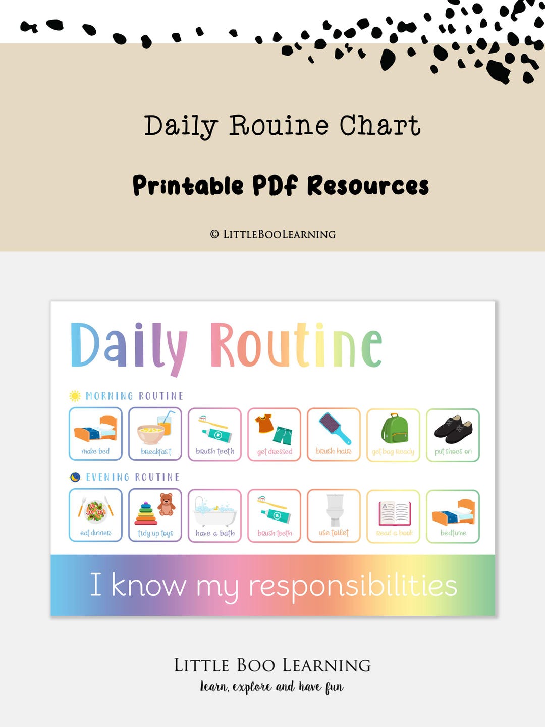 Daily Routine Chart Asd Visual Daily Routine Chart for Kids With Autism, ADHD (PDF Download) - Etsy