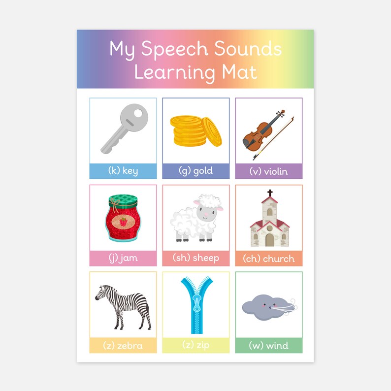 PERSONALISED Speech Sound Learning Mat Stage 2 SALT Speech and Language Therapy Resources for Toddler & Pre-School Speech Delay image 2