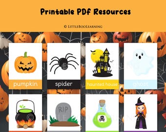 Printable Halloween Flashcards | Toddler & Preschool Learning (PDF)
