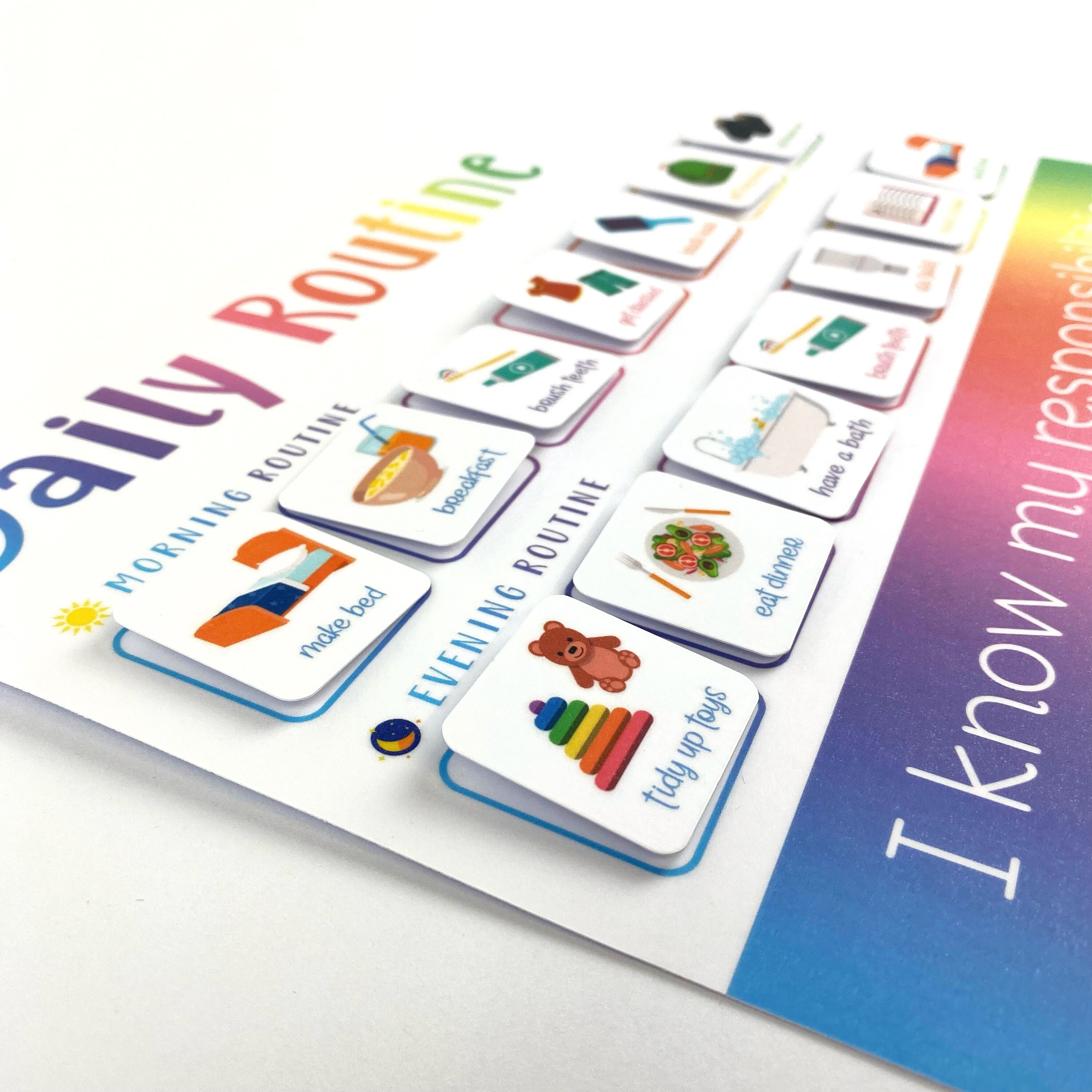 Kids Daily Routine Chart: Morning & Evening Visual Aid - Etsy UK