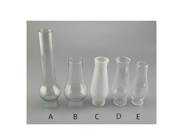 Reproduction of Antique Miniature Oil Lamp Glass Chimneys