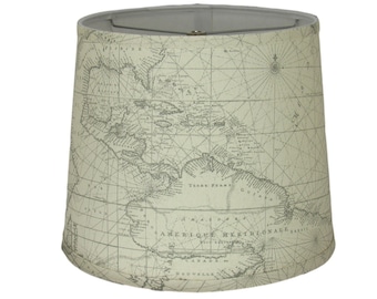 Abat-jour imprimé carte du monde