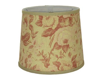 Lampenschirm mit Blumenmuster in rosa