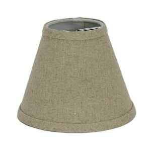 6&quot; Tan Linen Chandelier Shade