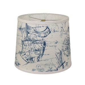 Blue Nautical Lamp Shade