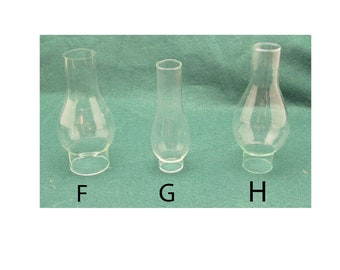 Reproduction of Antique Miniature Oil Lamp Glass Chimneys