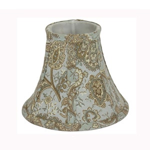 6&quot; Blue Paisley Chandelier Shade